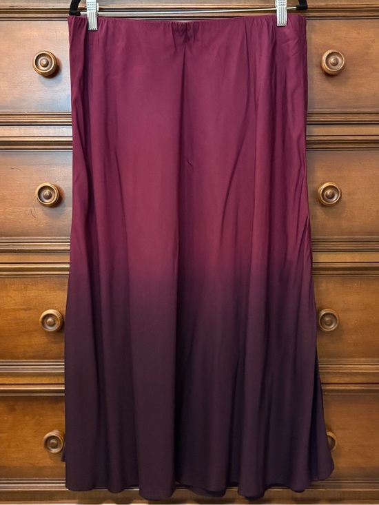 J. Jill Dresses & Skirts - J. Jill Dip-Dyed Maxi Skirt | Burgundy to Plum | Size M | NWT